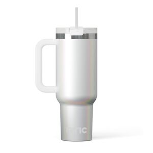 RTIC White/Silver Tumbler with Handle